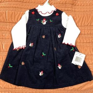 Navy Christmas dress size 18m